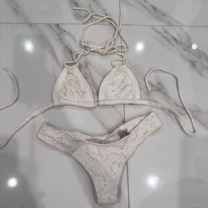Montce Ivory Lace Bikini Set